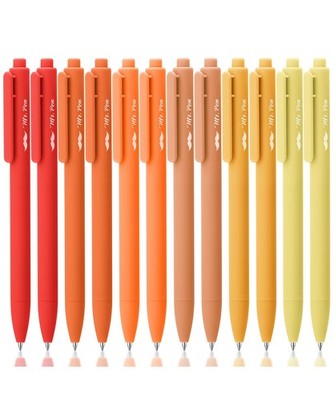 Mr. Pen- Retractable Gel Pens, 12 12 Pack, Summer Morning Barrel, Black Ink