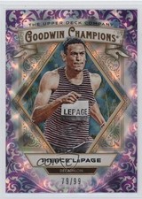 2025 Upper Deck Goodwin Champions Purple Diamond 79/99 Pierce LePage #75 4om