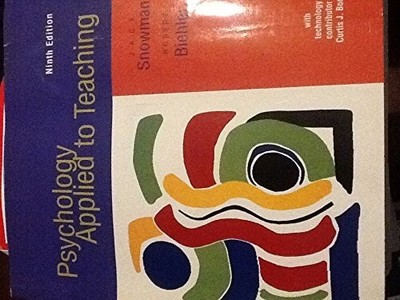 Psychology Applied to Teaching by Bonk 0395960657 FREE Shipping