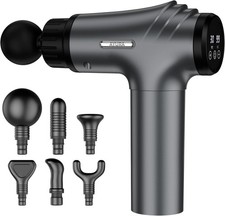 Massage Gun Deep Tissue Muscle Massager 30 Speed 6 Heads Pain Relief