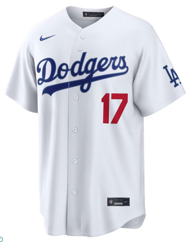 Shohei Ohtani Los Angeles Dodgers Nike Home Stadium Jersey White #17 NWT