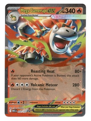Mega Camerupt ex 022/132 Me01: Mega Evolution Holo