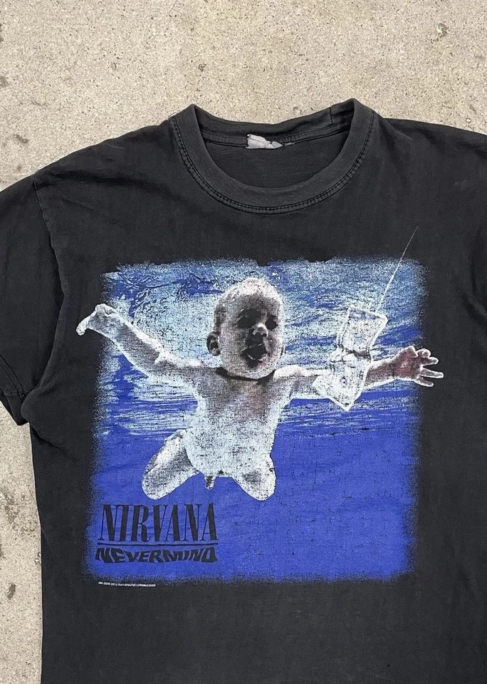Vintage 2002 Faded Nirvana  Nevermind European Bootleg Memorial Tee - Image 2 of 4
