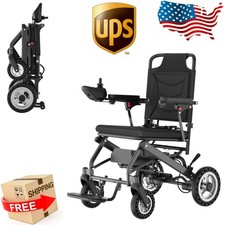 30lb Electric Wheelchair Folding Lightweight Portable Travel Mobility Powerchair
