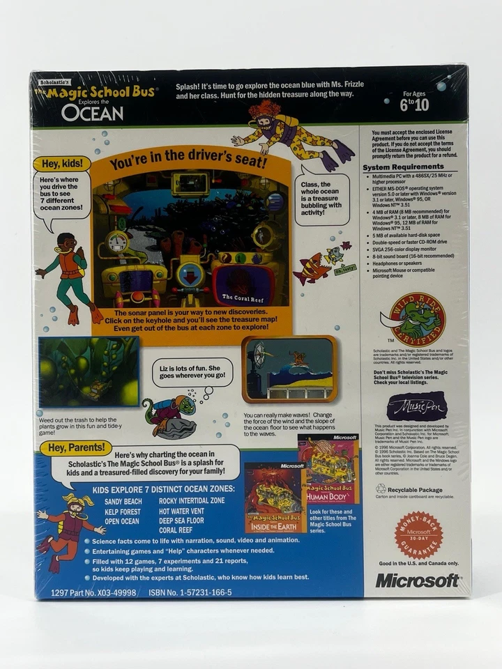 NEW Vintage Mac OS Magic School Bus Ocean CD-Rom Microsoft Rare - Image 2 of 4