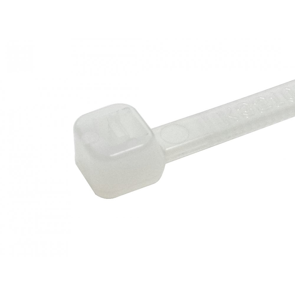 Cables Direct 160mm x 4.8mm White Cable Ties - 100 Pack