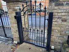Wrought Iron Pedestrian Gate Heavy Duty.