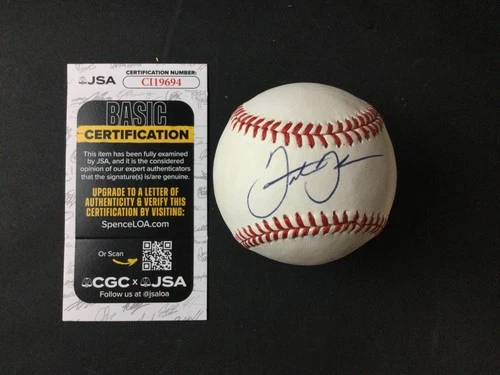 Frank Thomas SINGLE SIGNED Rawlings A.L. Baseball JSA White Sox HIGH GRADE NICE!