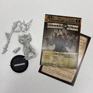 Hordes Lord Tyrant Hexeris Skorne Warlock & Stat Card PIP 74003 Metal