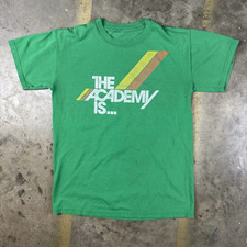 The Academy Is... Band Green Cotton T Shirt Size S-5XL