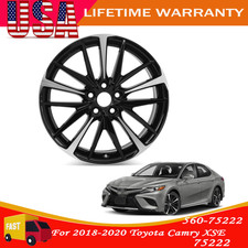 19inch Machined Wheel Rim For 2018-2020 Toyota Camry Xse Black Alloy 75222 New 19inch Machined Wheel Rim For 2018-2020 Toyota Camry Xse Black Alloy 75222 New