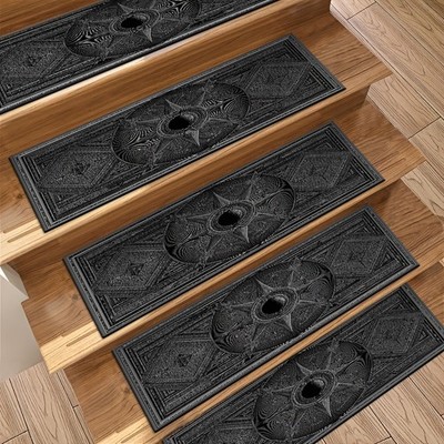 15pcs Non-Slip Noise Reduction Fashionable Beautiful Retro Geometric Pattern S