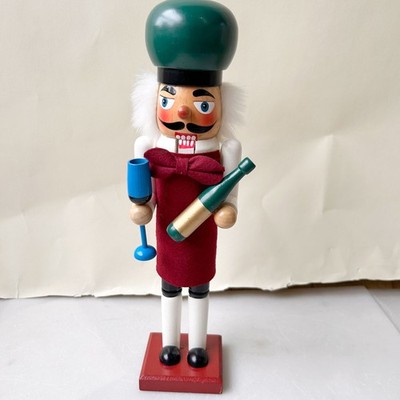 Ausverkauf 14 Zoll Urlaub Nussknacker Festival Display Holzfigur