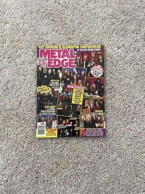 Metal Edge Magazine (Sept. 1992) Great Shape: Pages And Posters Are Still Intact
