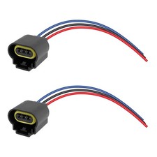 2PCS H13/9008 Headlight Connector with Wire Pigtail,Female/Male Headlight Soc...