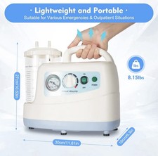 Suction Machine Emergency Medical Portable Aspirator Vacuum Phlegm Unit Mucus