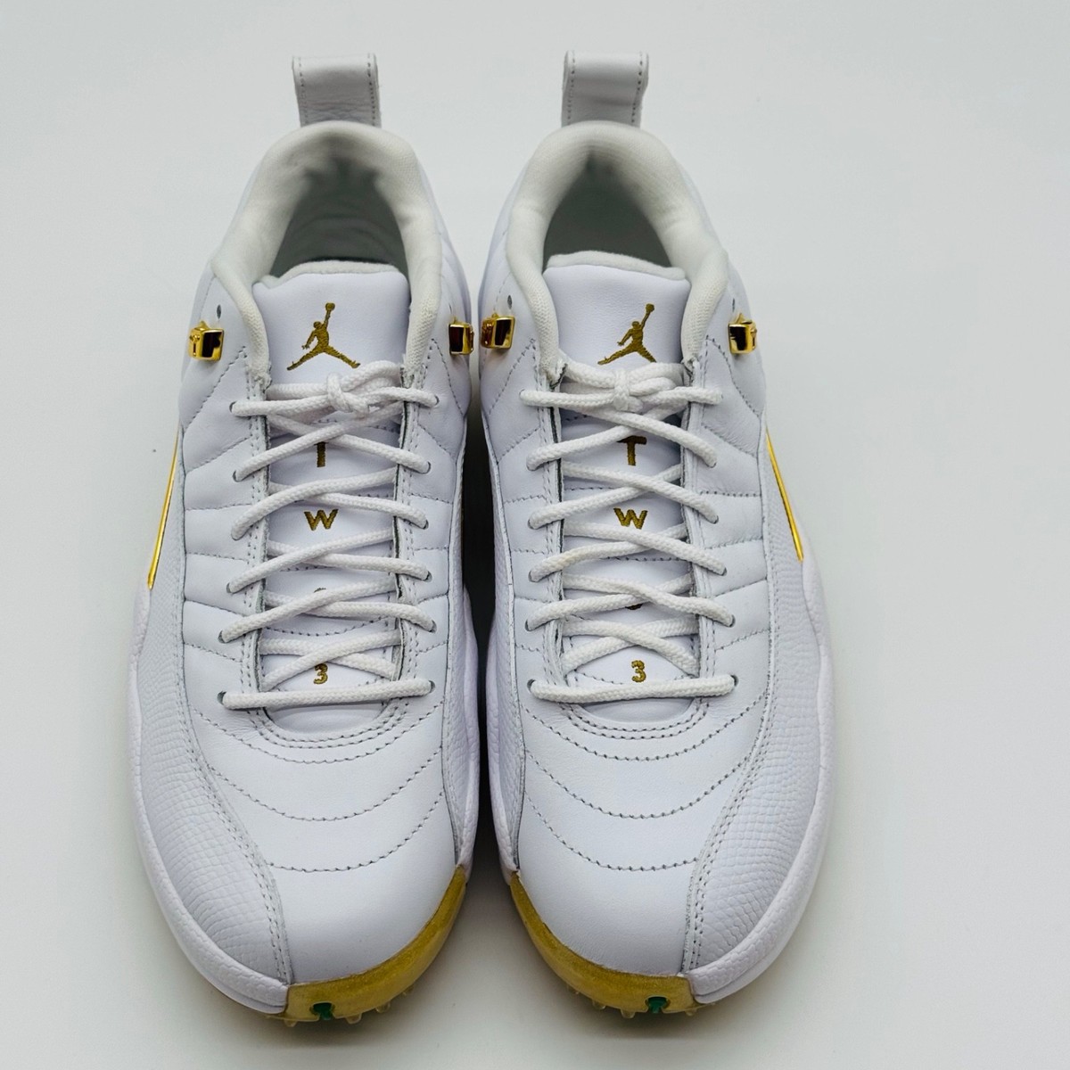 Nike Air Jordan 12 Golf Low MASTERS EDITION White Gold DM0106-117