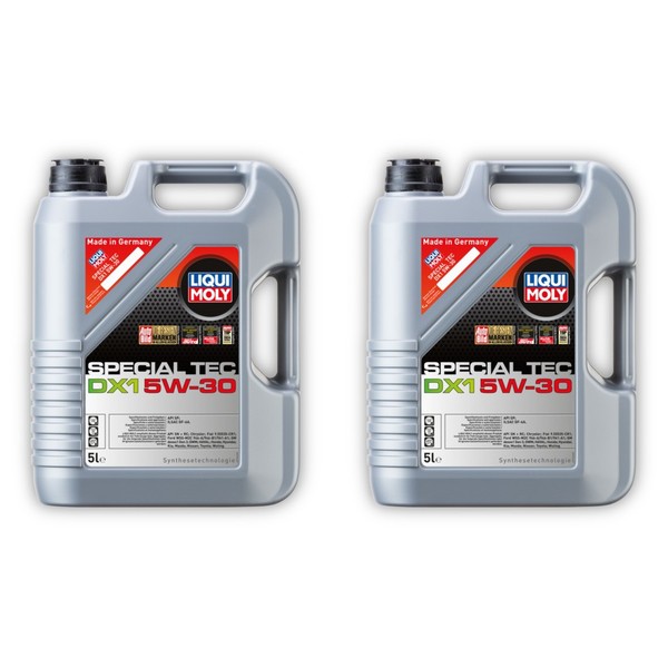 2X MotoröL Liqui Moly 3766 Special Tec DX1 5W-30 Hightech Leichtlauf-image