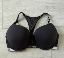 NWT Victoria's Secret T-Shirt Push-Up Full Coverage Bra Sz 34D Dark Gray