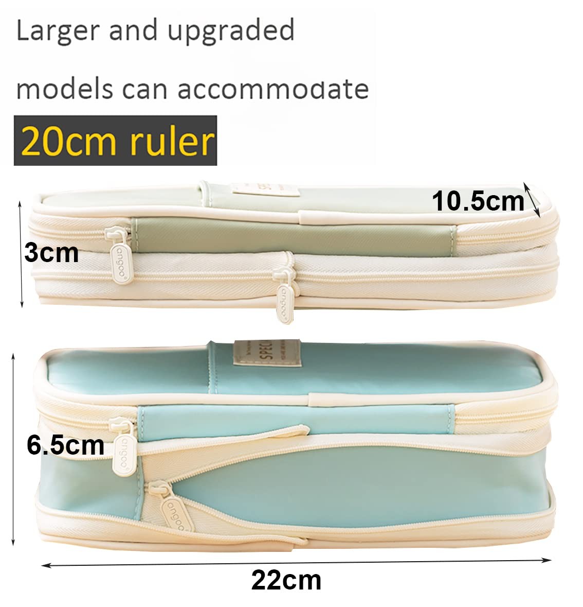 Big Capacity Pencil Pen Case Office Large Storage High Capacity Bag Pouch Hol...