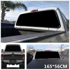 Black Rear Window Perforated Decal Tint Graphic Sticker For Truck Van Waterproof