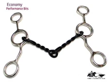 JR Cowhorse Bit 5" S I Twisted Wire Mouth 6" Stainless Cheeks New Eddys Tack