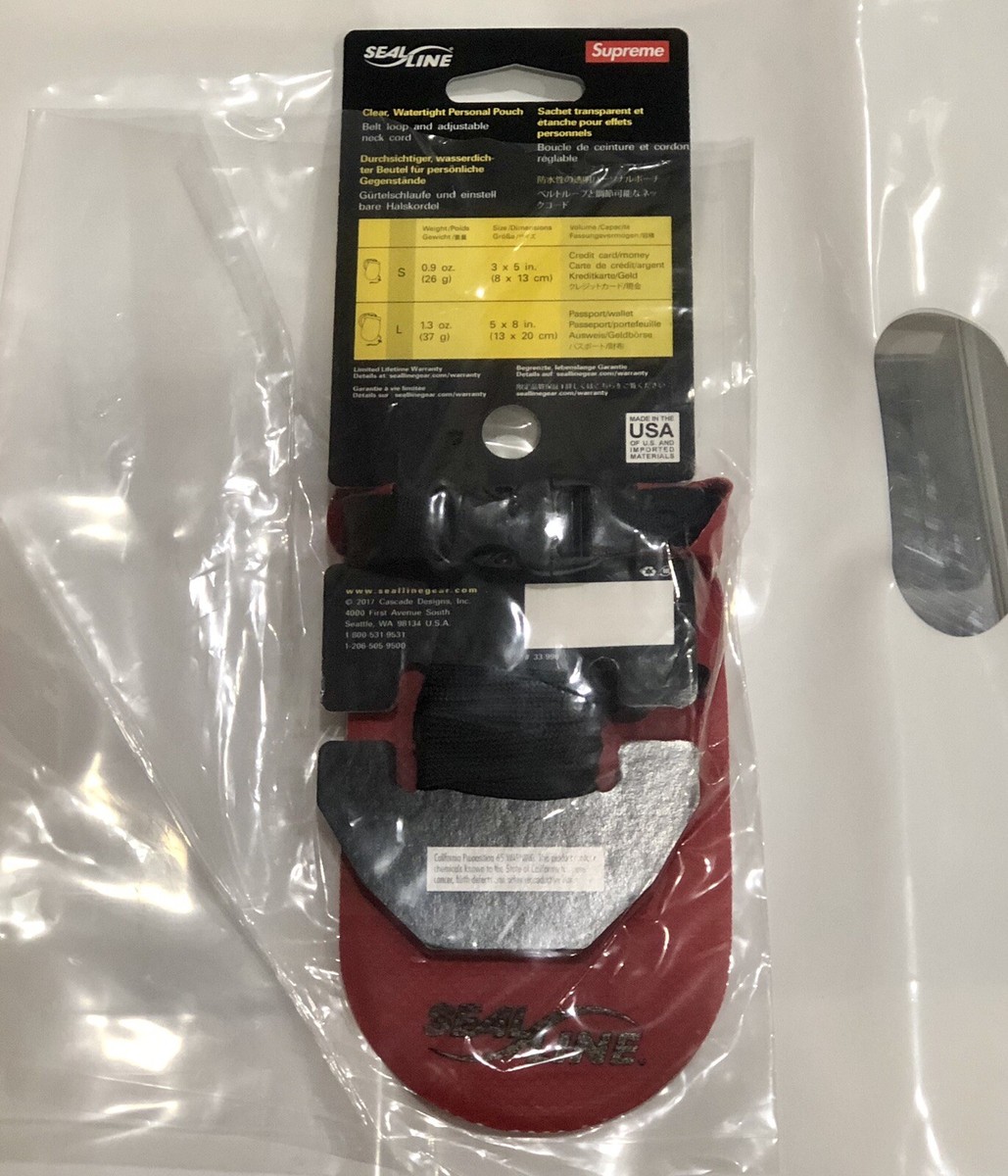 Supreme SEALLINE SEE POUCH - Small RED SS18 | eBay