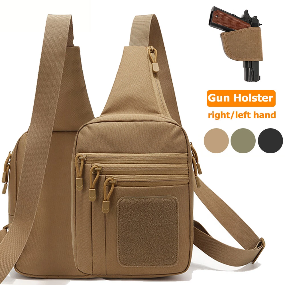 Tactical Shoulder Chest Bag Mens Pistol EDC Tool Bag Crossbody
