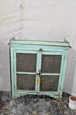 Vintage Medicine Wall Cabinet Green Rustic Wall Bathroom Showcase Ebay