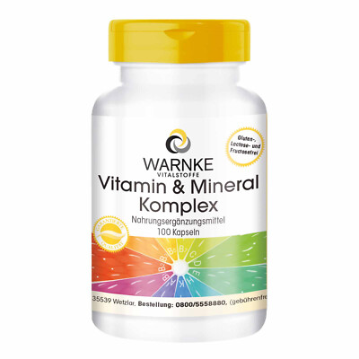 Vitamin & Mineral Komplex 100 Kapseln | Warnke