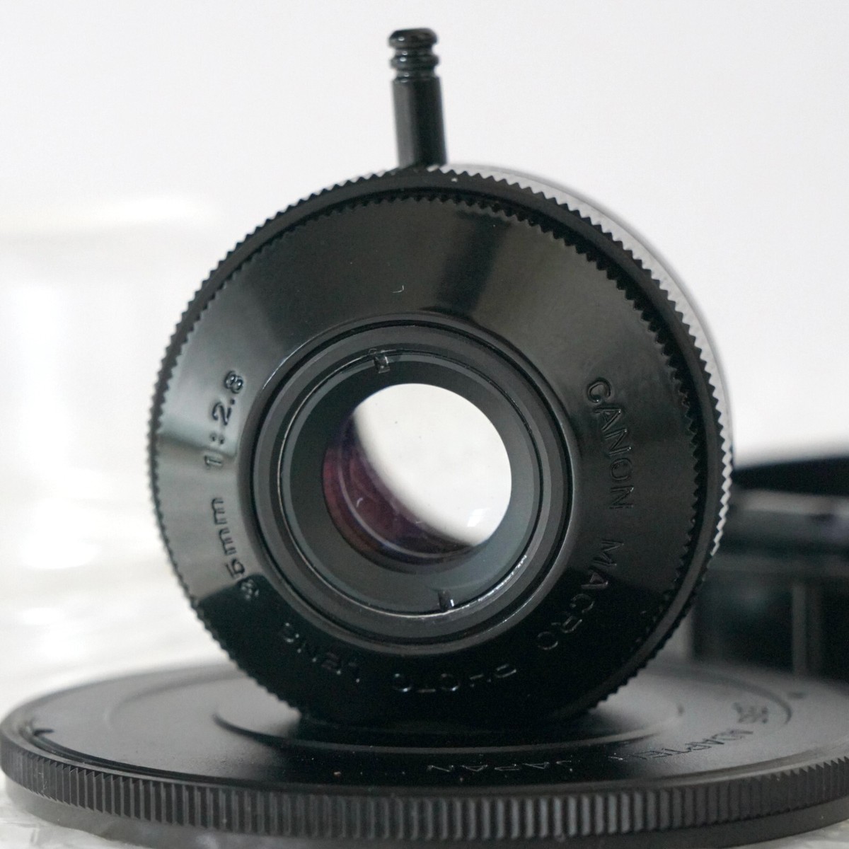 キヤノン CANON MACRO PHOTO LENS 35mm f2.8 FD RARE! Canon Macro Photo Lens 35mm f/2.8 f 2.8 w/FD Adapter