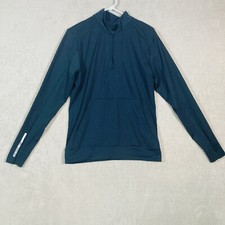 ALPHALETE 1/4 Zip Pullover Mens Small Navy Blue Gym Activewear LDB MORE-1502