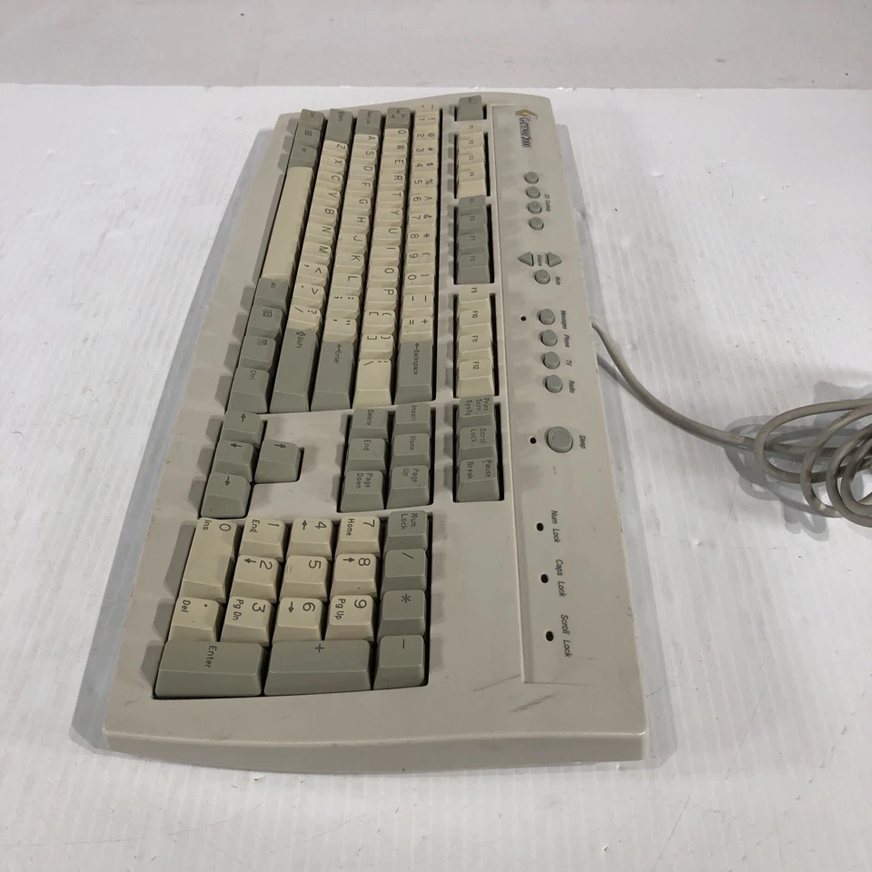 Used GATEWAY VINTAGE 1998 WIRED KEYBOARD P/N 7000985 - Untested - Image 3 of 4