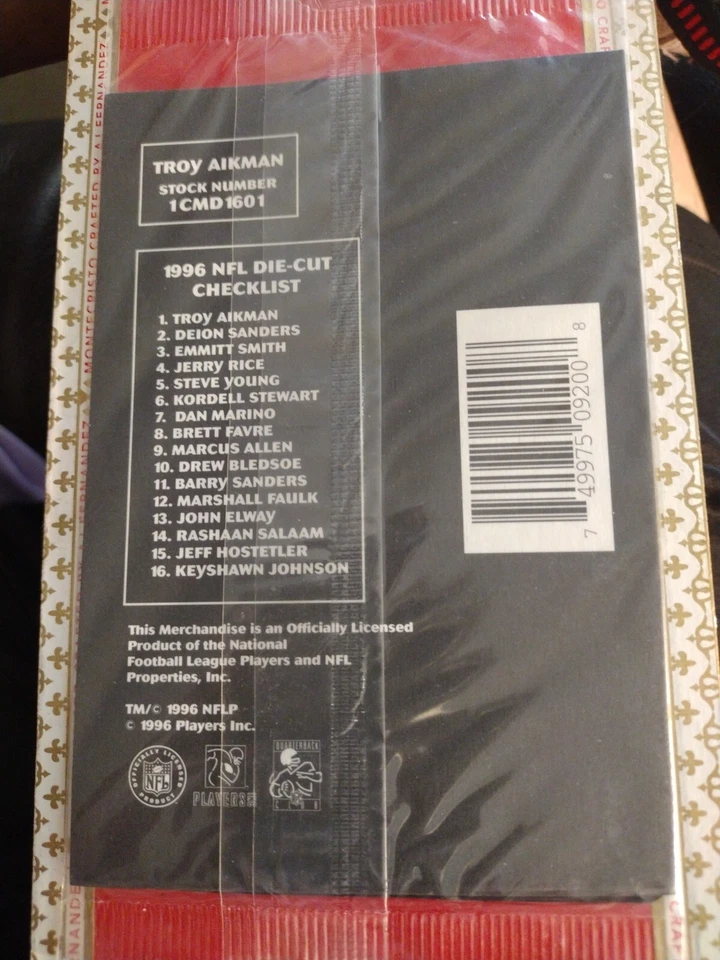 Troy Aikman Dallas Cowboys Vintage 1996 NFL Fútbol Troquelado Imán de Nevera Foto 2 de 2