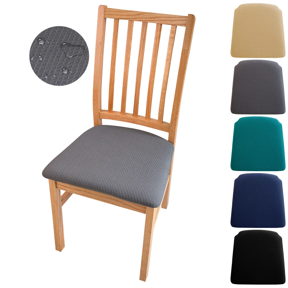 2 4 6 8Pcs Waterproof Dining Chair Covers Home Stretch Seat