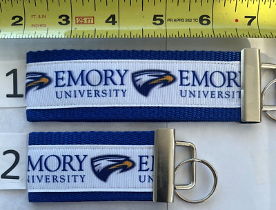 Emory University Keychain Fob Gift 4 Him Her Grad Alumni BFF Eagles Stock Stuff
