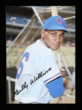 1969 TOPPS SUPER 39 BILLY WILLIAMS FULL PRODUCTION SQUARE CORNER PROOF CARD CUBS