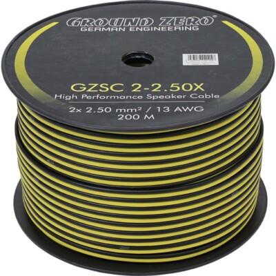 Ground Zero GZSC 2-2.50 X hochwertiges Lautsprecherkabel 2,5 mm²  Boxen Kabel