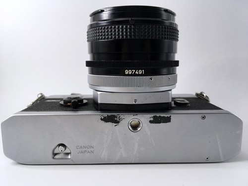 【Exc+5】 Canon FTb QL Silver 35mm SLR Film Camera / FD 50mm F1.8 S.C. MF Lens - Picture 8 of 16