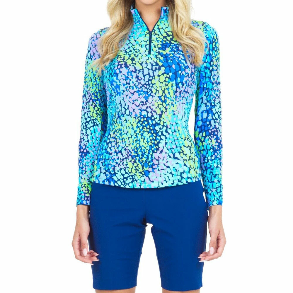 NWT Ladies IBKUL CAMILLE NAVY Long Sleeve Mock Golf Shirt XS S M L XL
Opens in a new window or tab