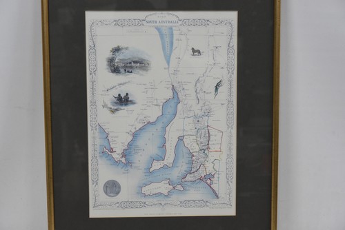 Antique Map of Part of South Australia by John Tallis c1851 - Reproduction - Picture 2 of 21