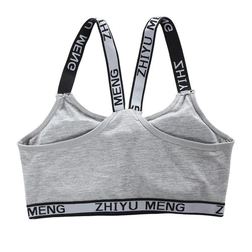 3 x Cotton Training Bra Sports Bra Underwear for Teenage 8-16 Years Girls' Vest - Picture 4 of 18