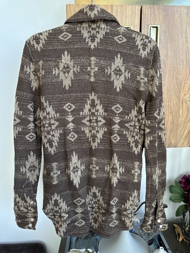 RRL Ralph Lauren Southwestern Shirt Sweater - Picture 3 of 3