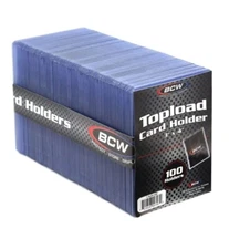 BCW Standard 3x4 Trading Card Top Loader Protectors✅100 Count✅