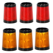 10pz Ferrules Golf Gomma Mazza di Ferro Colore Rosso/Arancione Protezione per Iron Club