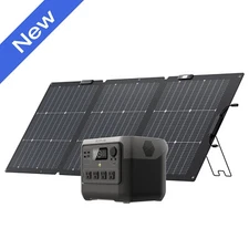 EcoFlow 768Wh RIVER 2 Pro Portable Power Station Generator With 160W Solar Panel