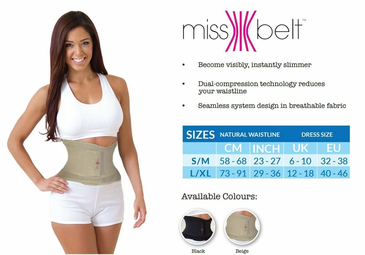 JML Miss Belt Adjustable Slimming Corset Body Shaper Wrap Waist Tummy Trimmer