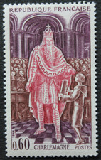 Timbre - FRANCE - Charlemagne - 1966 - Neuf ** - YT1497