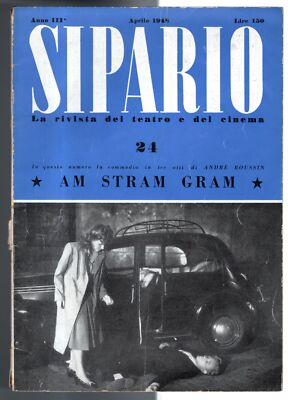 SIPARIO - N 24, APRIL - 1948 - AM STRAM GRAM