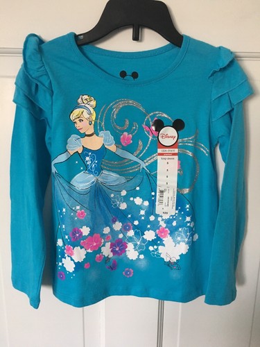 Disney Okie Dokey-Girl’s-Top With Cinderella-Size 5-Color Turquoise-NWT - Picture 2 of 11
